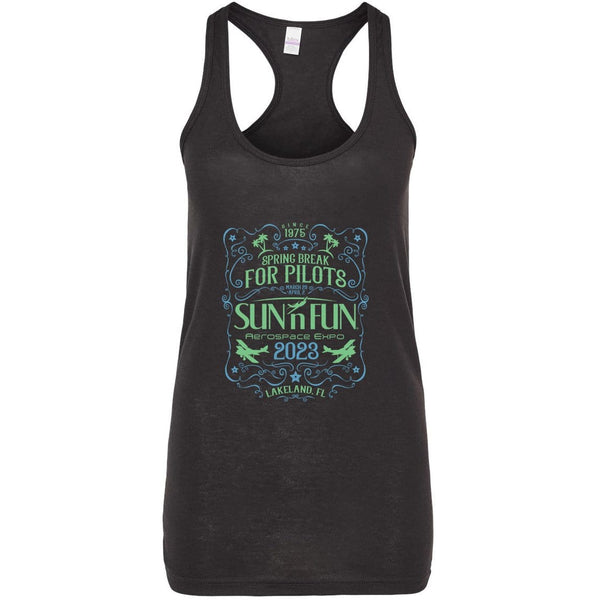 SUN 'n FUN Shirts Small / Black Whiskey SUN 'n FUN 2023 Women's Racerback Tanktop
