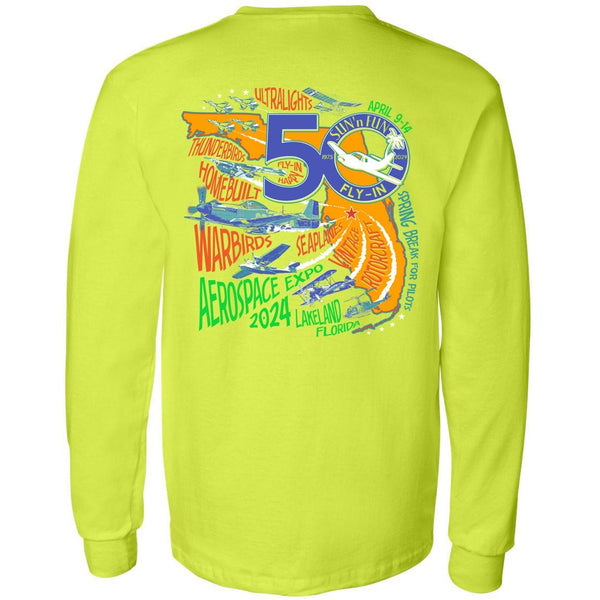 Collage SUN 'n FUN 2024 Long Sleeve Pocket T-Shirt