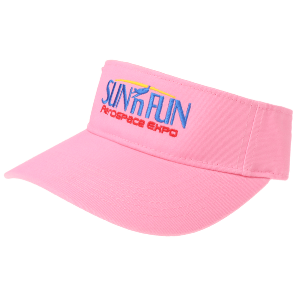 SUN 'n FUN Headwear Pink SUN 'n FUN Pink Twill Visor
