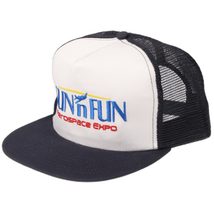 SUN 'n FUN Headwear SUN 'n FUN White Mesh Back Snap Back Structured Ball Cap