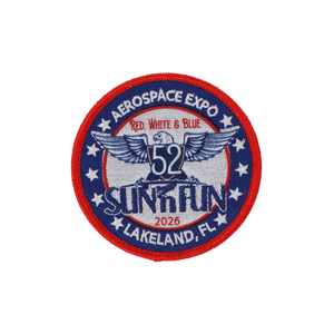 SUN 'n FUN Pins Patches Lanyards Keychains Official SUN 'n FUN 2026 Embroidered Collector Patch