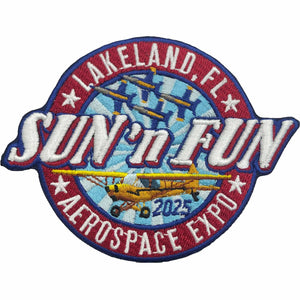 SUN 'n FUN Pins Patches Lanyards Keychains Red Patch SUN 'n FUN 2025