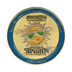 SUN 'n FUN Pins Patches Lanyards Keychains SUN 'n FUN 50th Challenge Coin