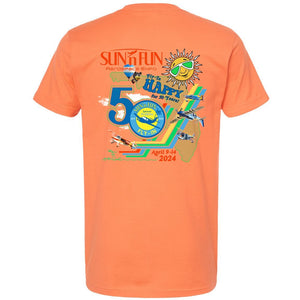 SUN 'n FUN Shirts 2XLarge / Coral Official Poster SUN 'n FUN 2024 T-Shirt