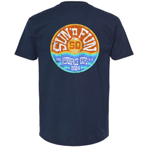 SUN 'n FUN Shirts 3XLarge / Navy 70's Vintage SUN 'n FUN 2024 Pocket T-Shirt