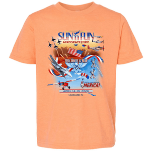 SUN 'n FUN Shirts XS / Heather Canteloupe Poster SUN 'n FUN 2026 Kids T-Shirt